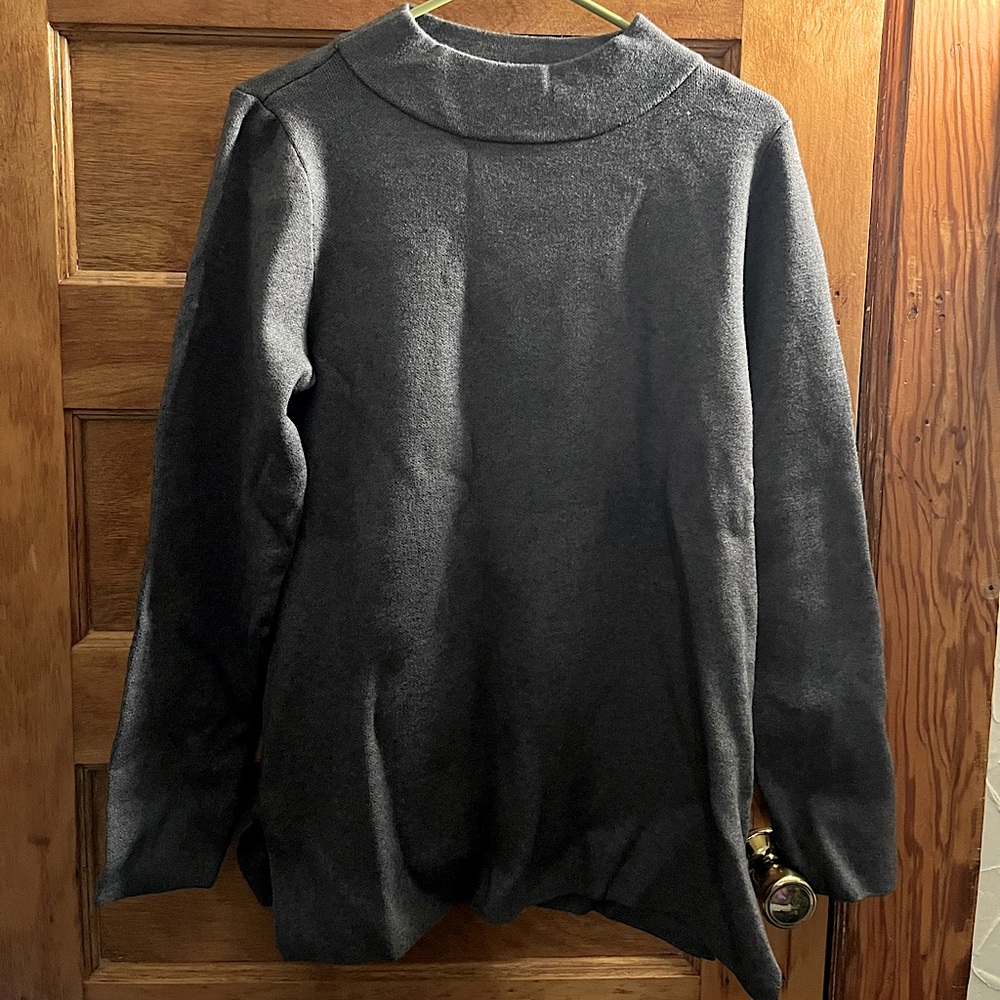 Womens soft grey sweater